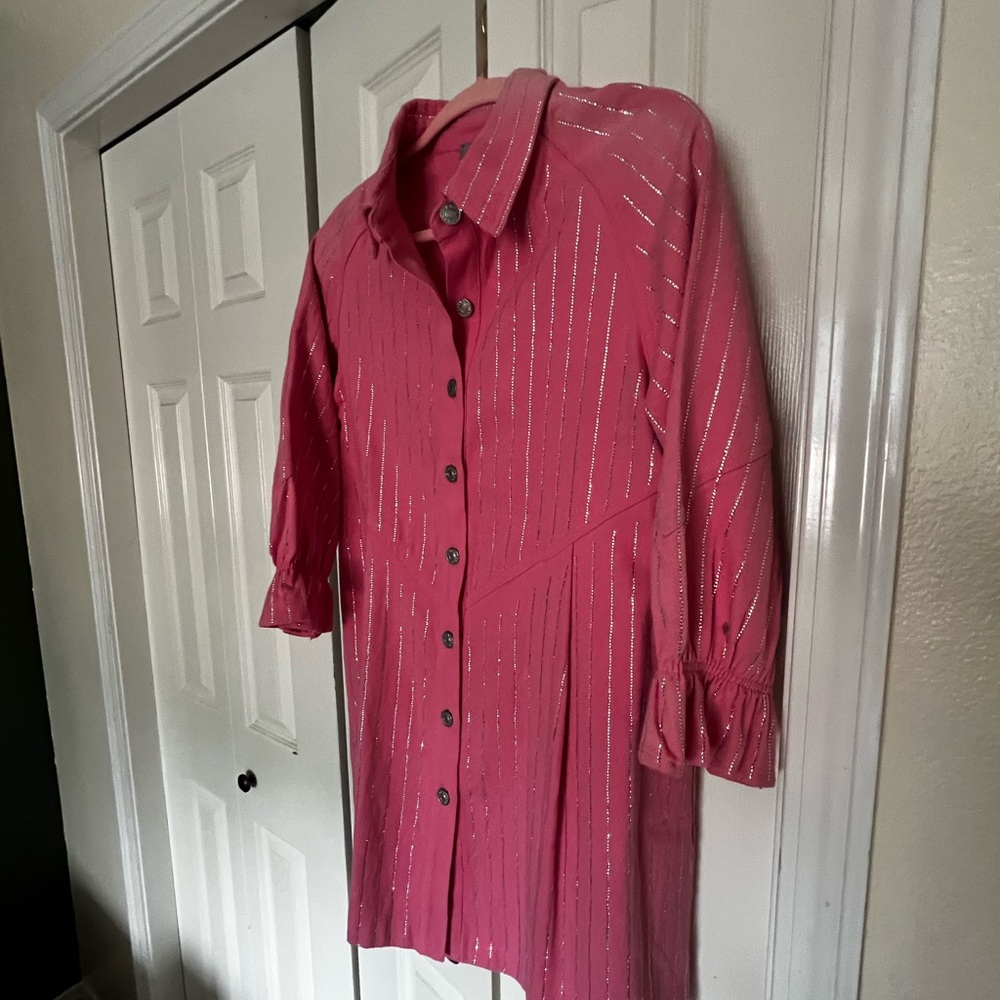 Pink Button-Up Dress - Picture 5 of 5